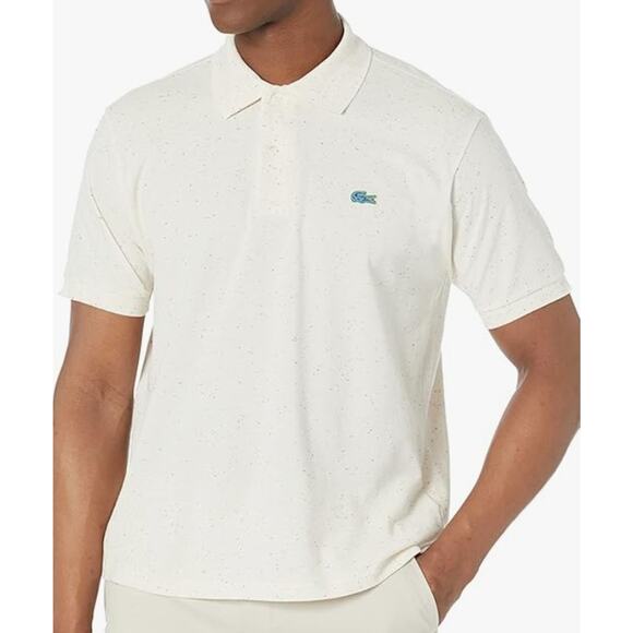 Lacoste Men's Classic Fit Speckled Print Cotton Pique Polo Laponie Nepse S